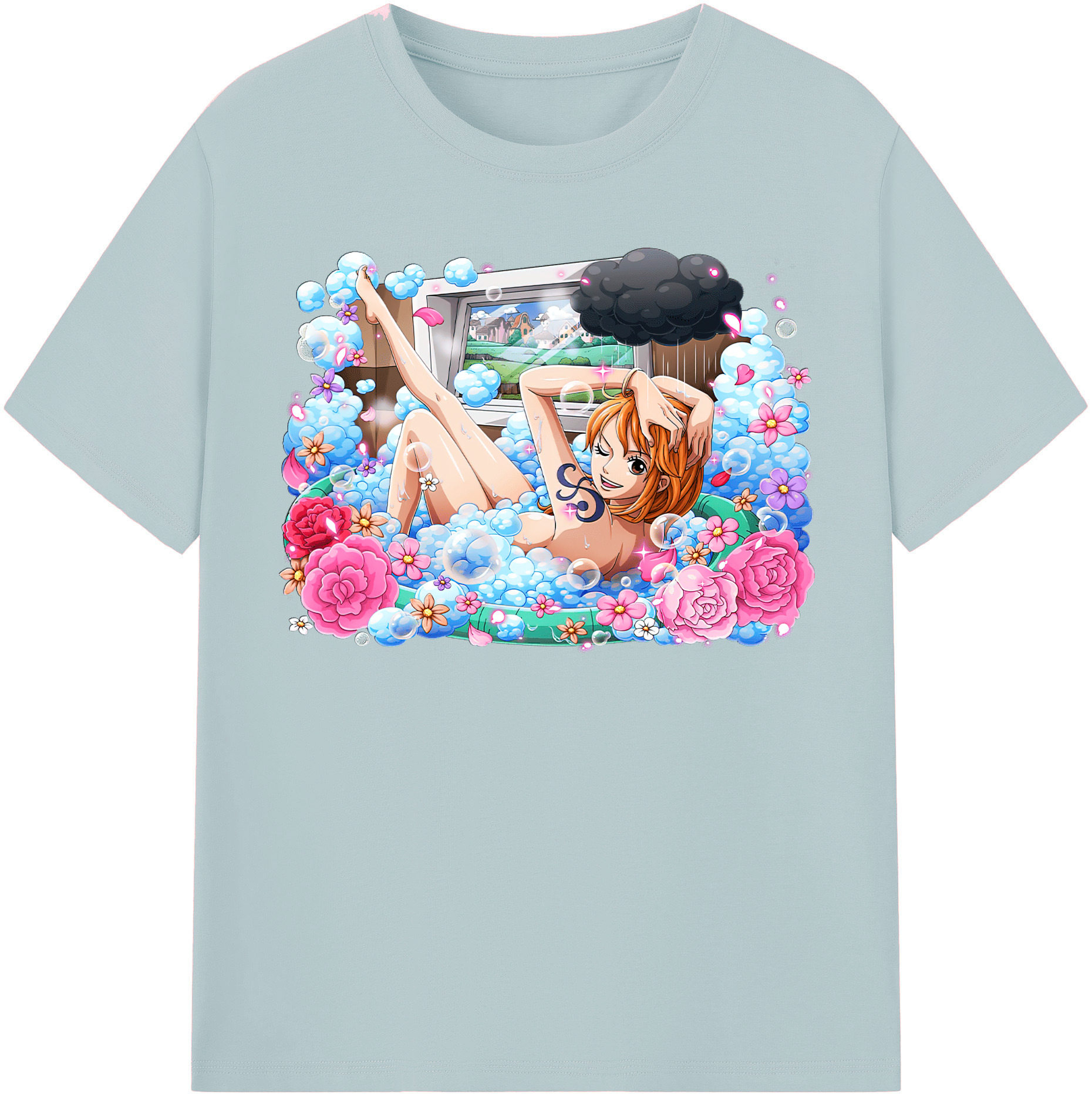 ワンピース ナミ ONE PIECE Nami 綿100％半袖Tシャツ（フロントプリント）
